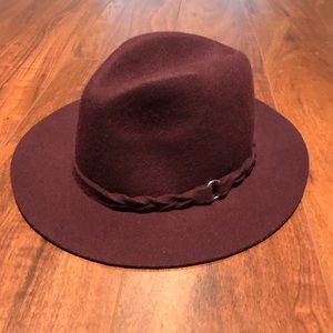 Burgundy Wool Hat